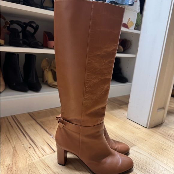 Alexandre Birman Rachel bow brown knee high boots size 39.5 used - Picture 3 of 7